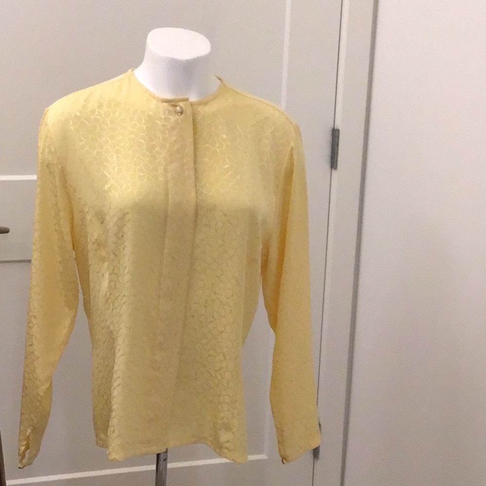 Miss Sophisticates by Pendleton Yellow Blouse